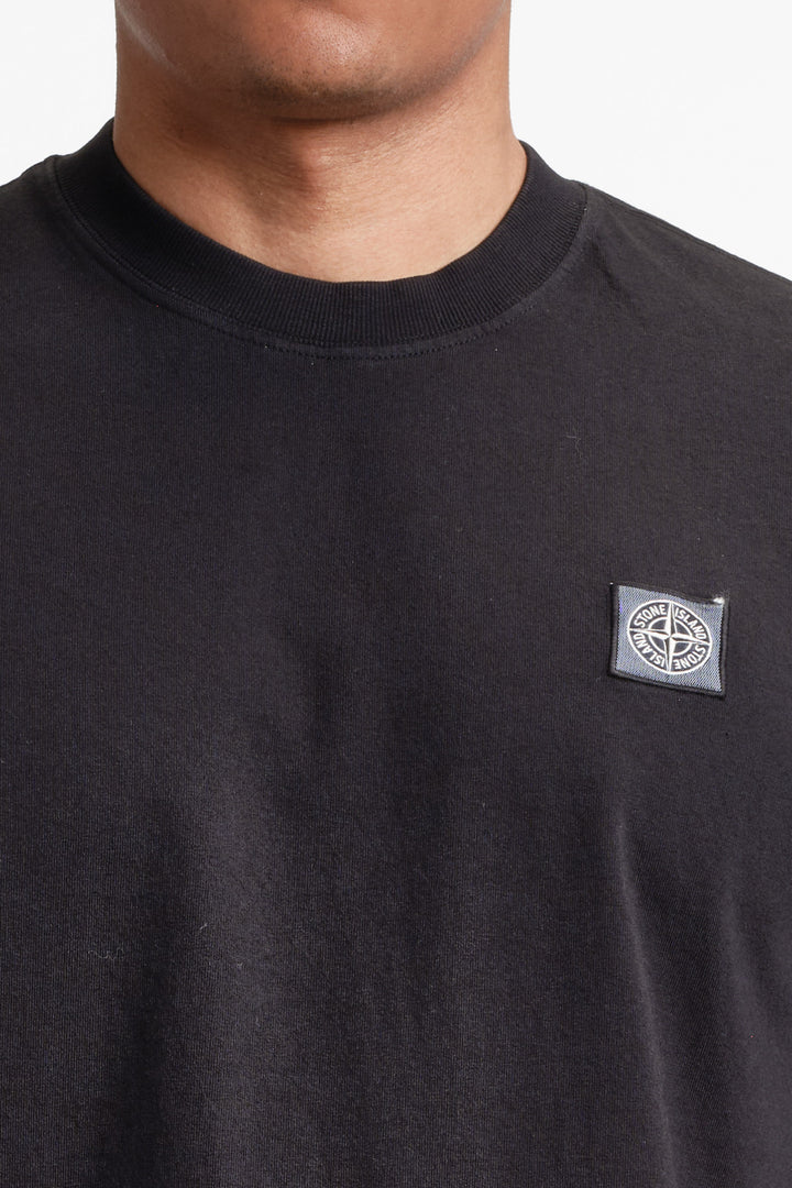 Garment Dyed Jersey T-Shirt Black