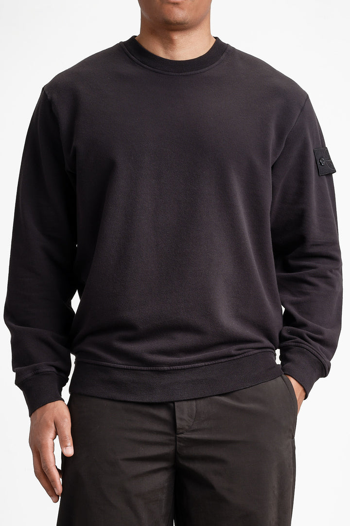 Ghost Piece Fleece Sweatshirt Black