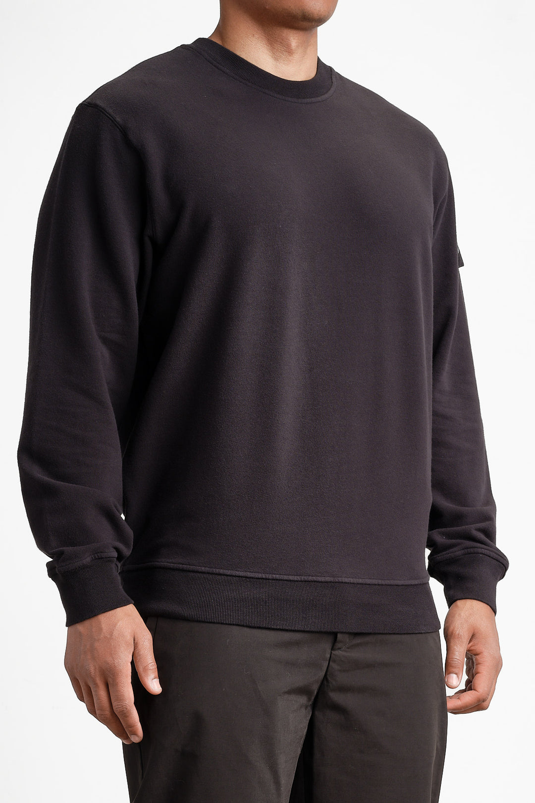 Ghost Piece Fleece Sweatshirt Black