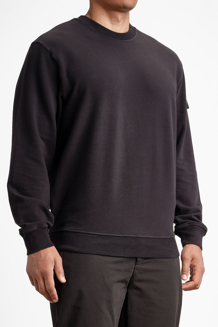 Ghost Piece Fleece Sweatshirt Black