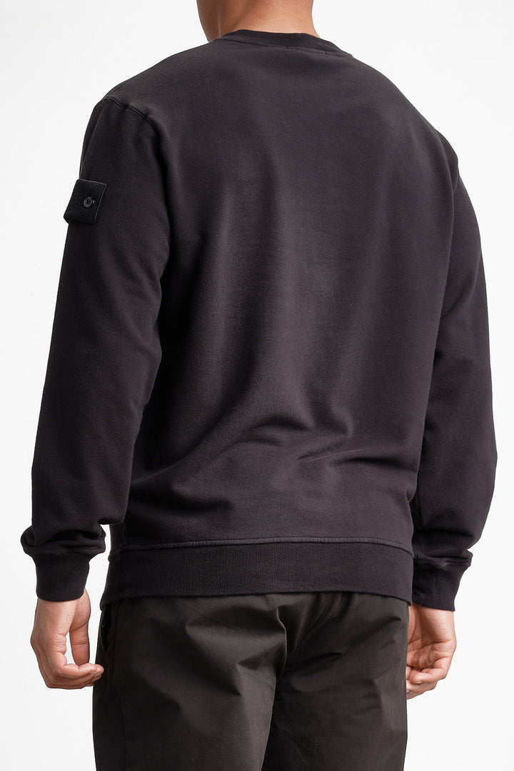 Ghost Piece Fleece Sweatshirt Black