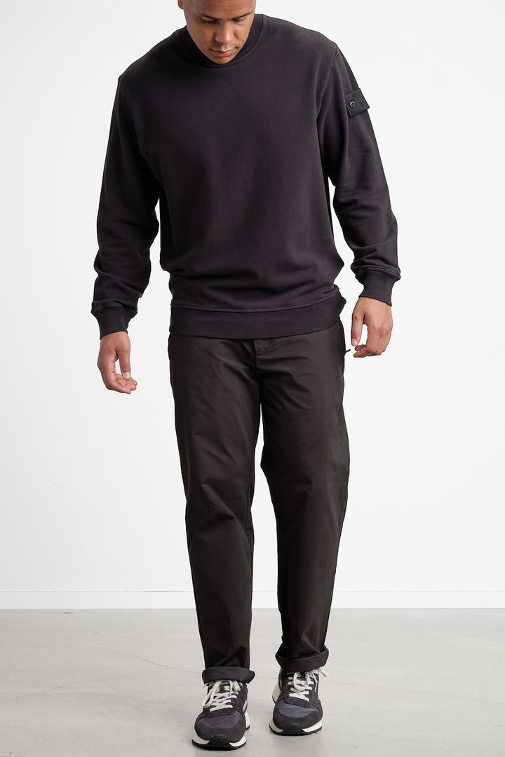 Ghost Piece Fleece Sweatshirt Black