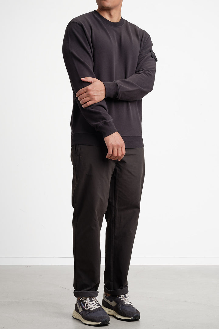 Ghost Piece Fleece Sweatshirt Black