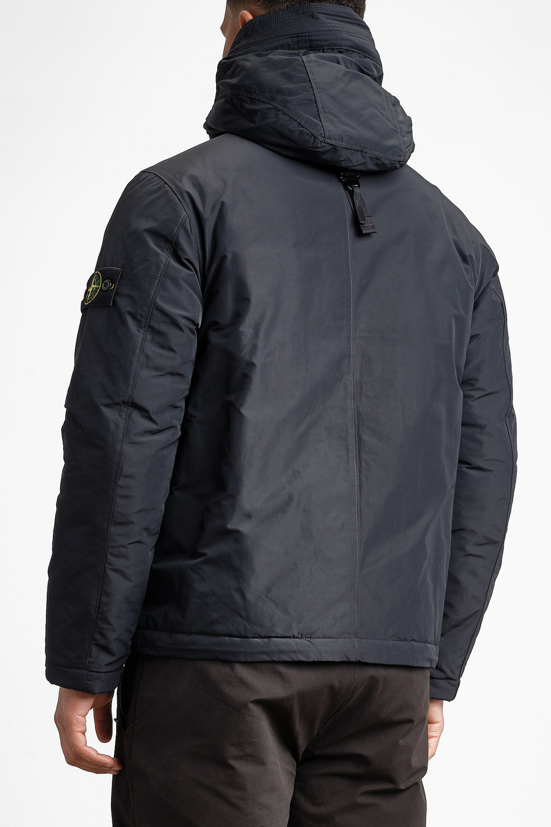 Micro Twill Short Parka Black