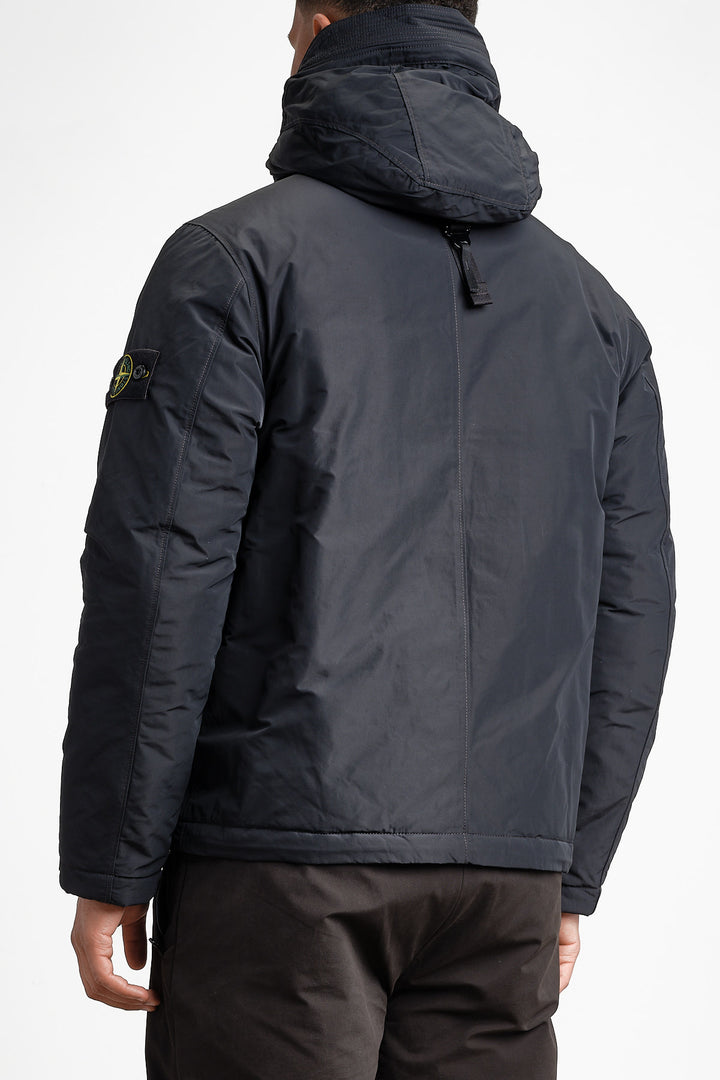 Micro Twill Short Parka Black