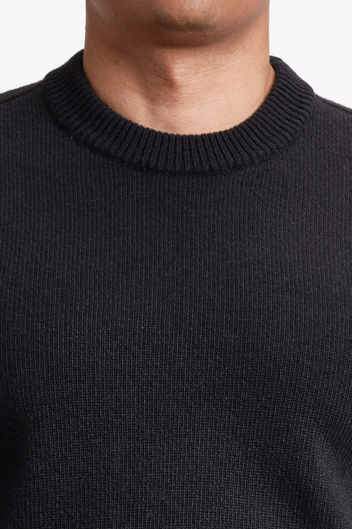Ghost Piece Fleece Sweatshirt Black
