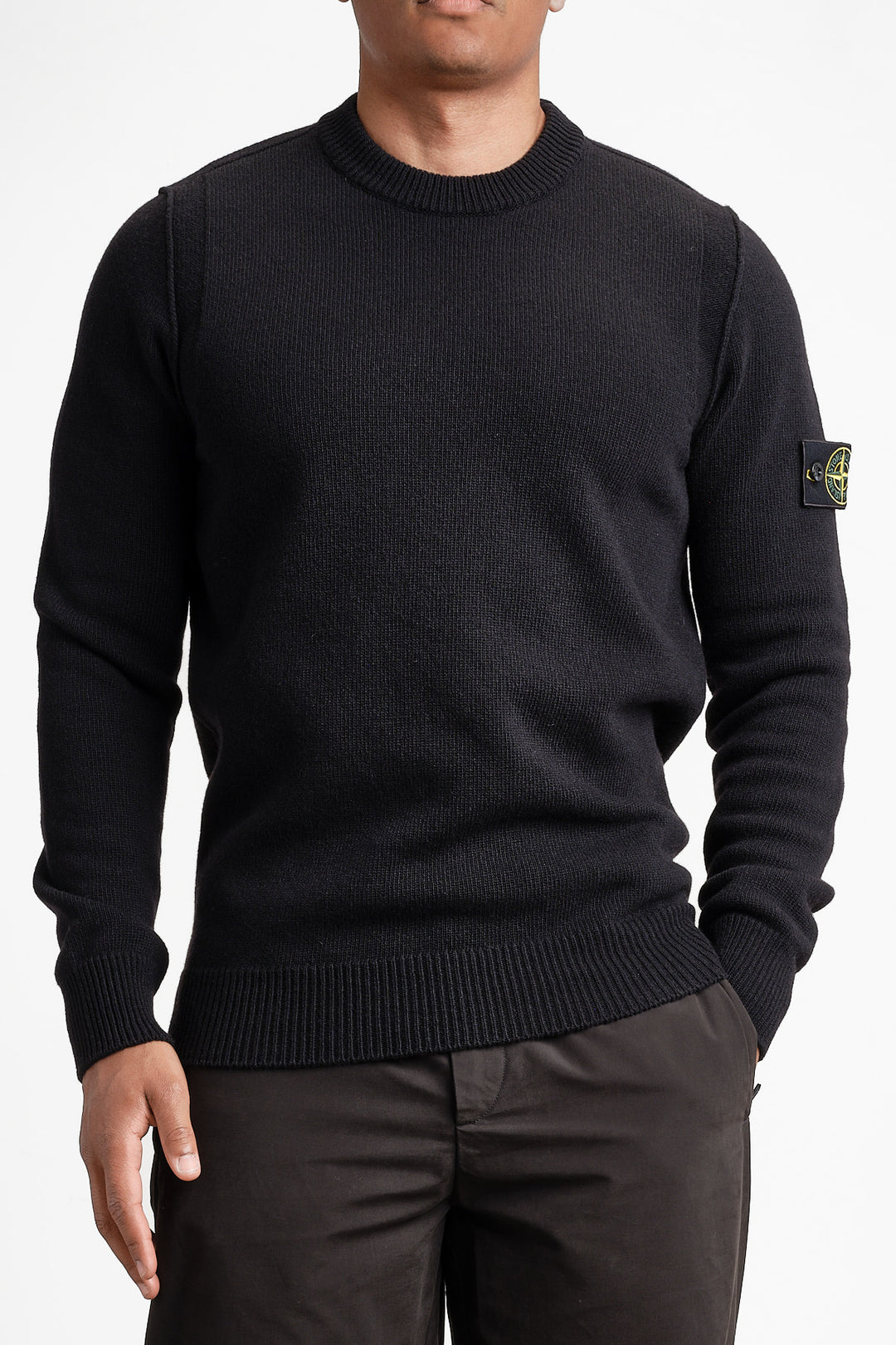 Lambswool Crew Neck Knit Black