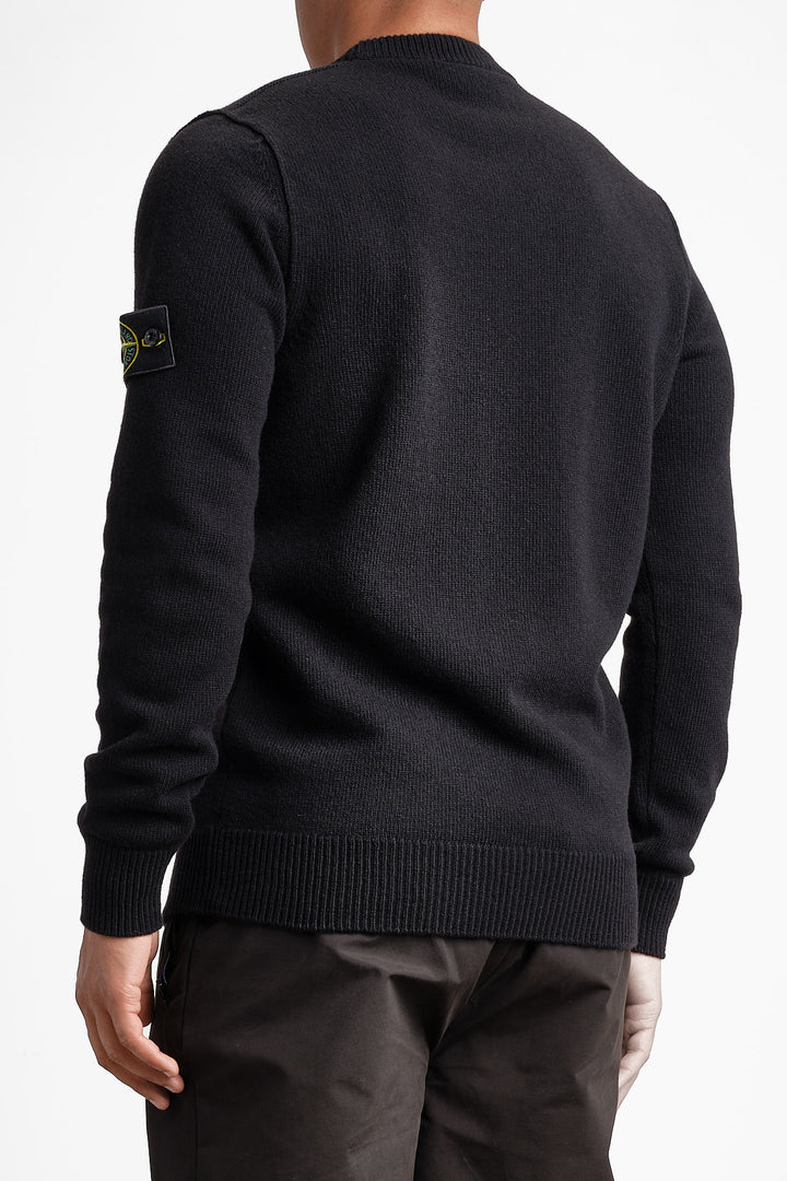 Lambswool Crew Neck Knit Black