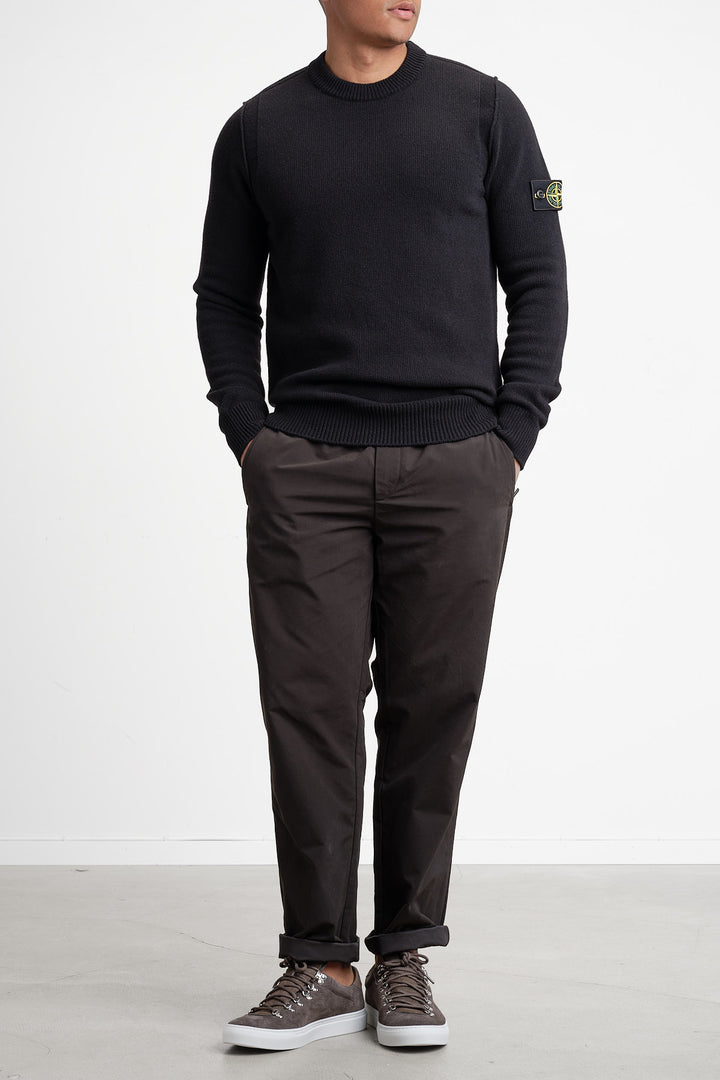 Lambswool Crew Neck Knit Black
