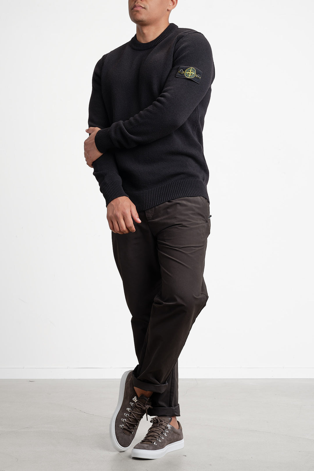Lambswool Crew Neck Knit Black