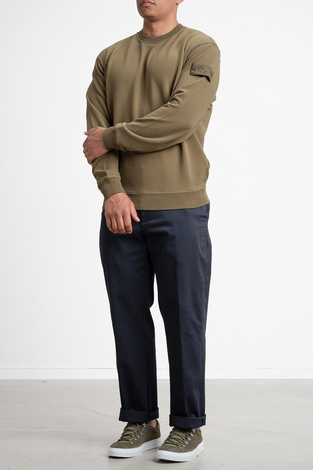 Ghost Piece Fleece Sweatshirt Green