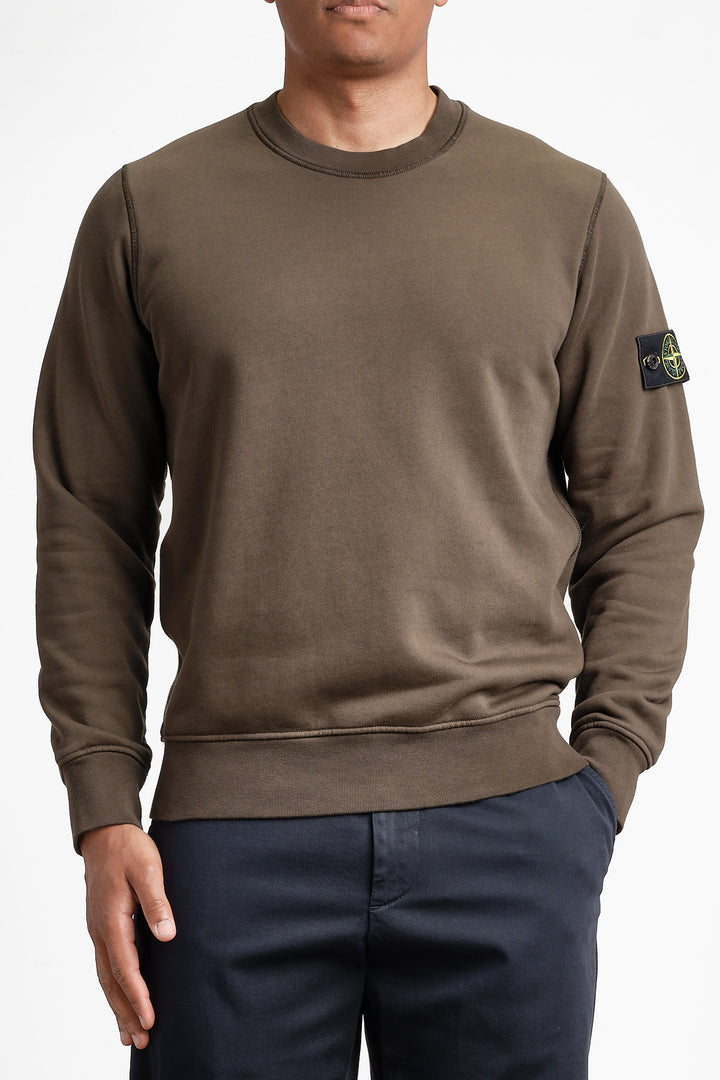Garment Dyed Fleece Sweatshirt Coal Grey