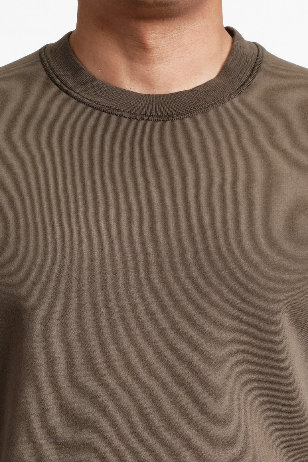 Garment Dyed Fleece Sweatshirt Coal Grey