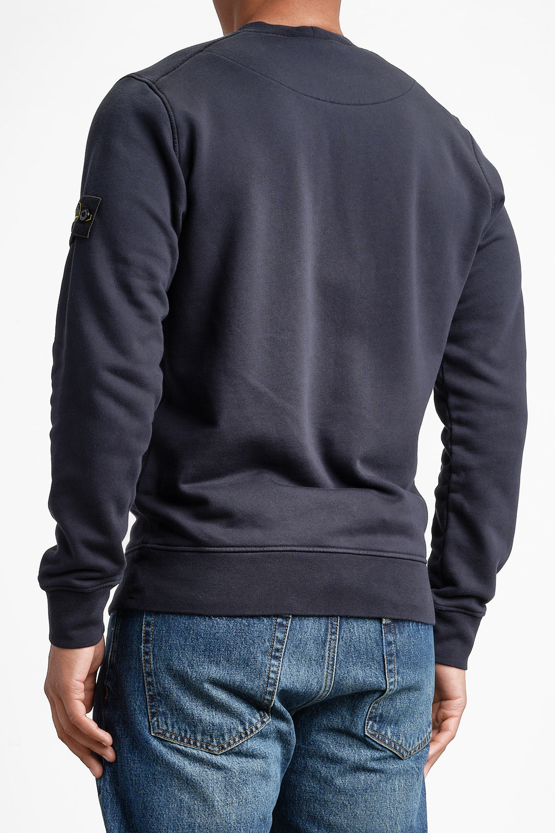 Garment Dyed Fleece Sweatshirt Navy Blue