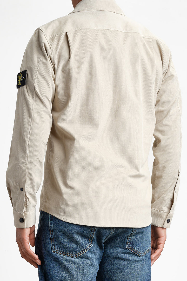 Cotton Micro Corduroy Overshirt SAND