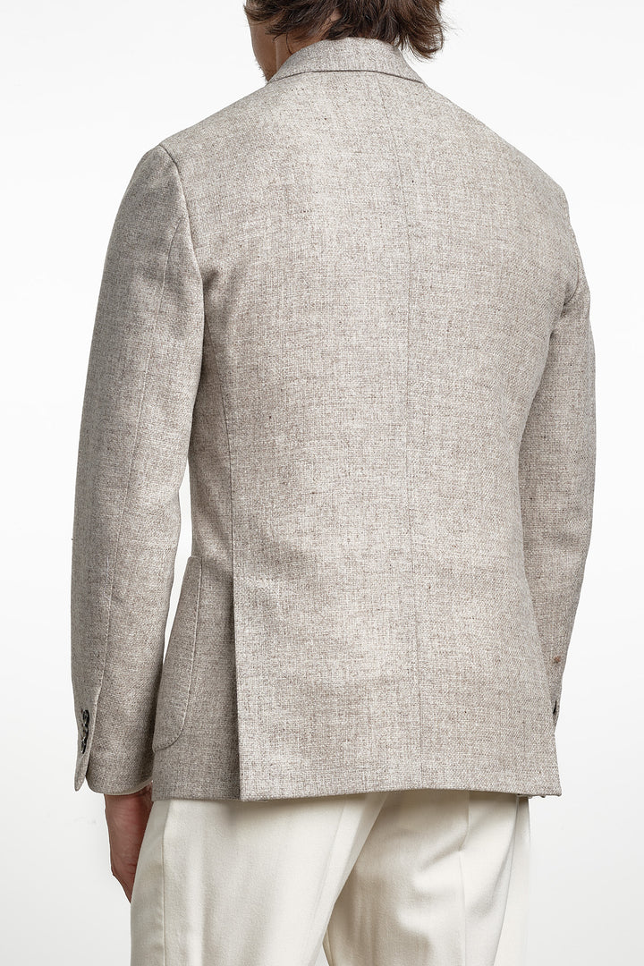 Double Breasted Eco Blazer Beige
