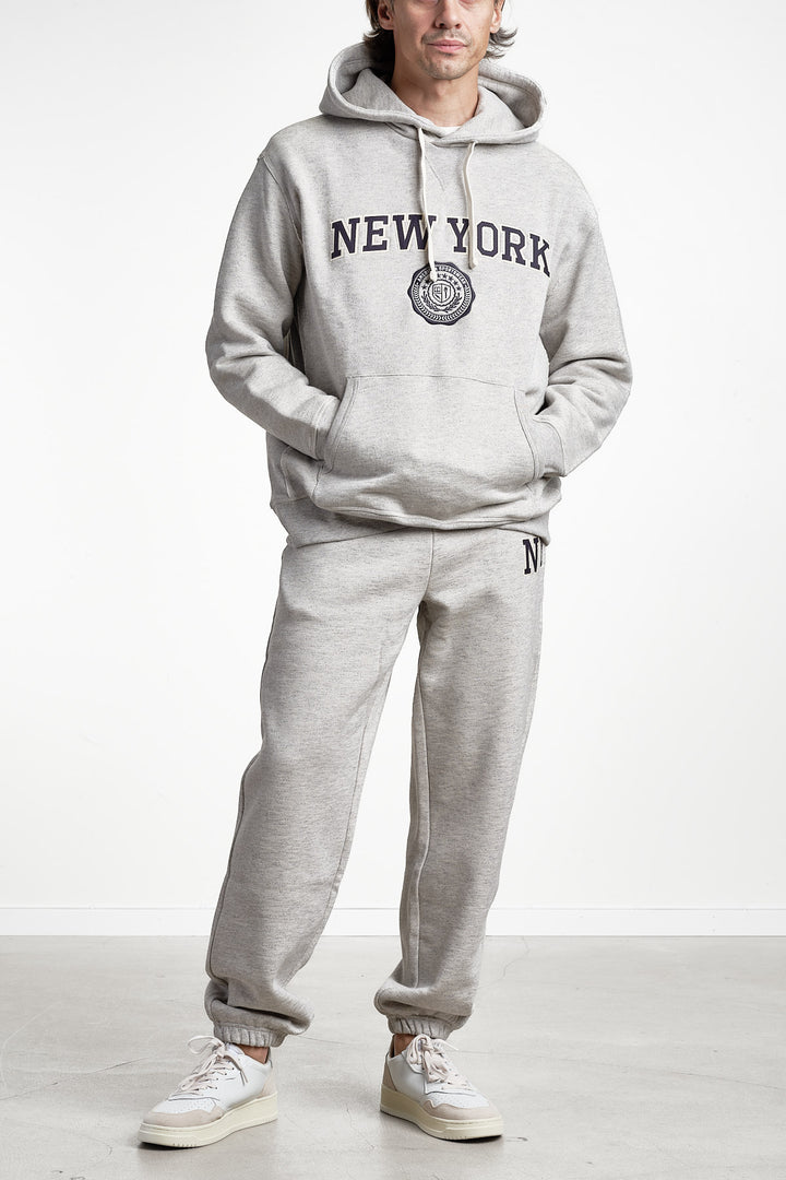 Graphic Sweat Hoodie Grey melange – Gant, bakifrån