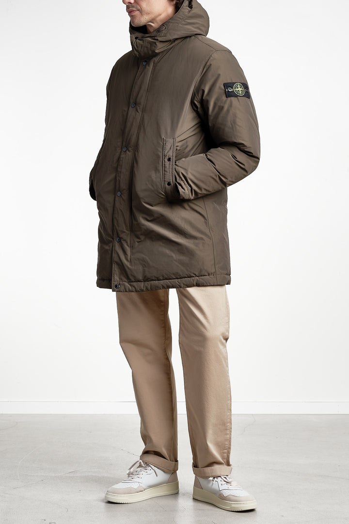 Micro Twill Long Parka Coal Grey – Stone Island, sidan 2