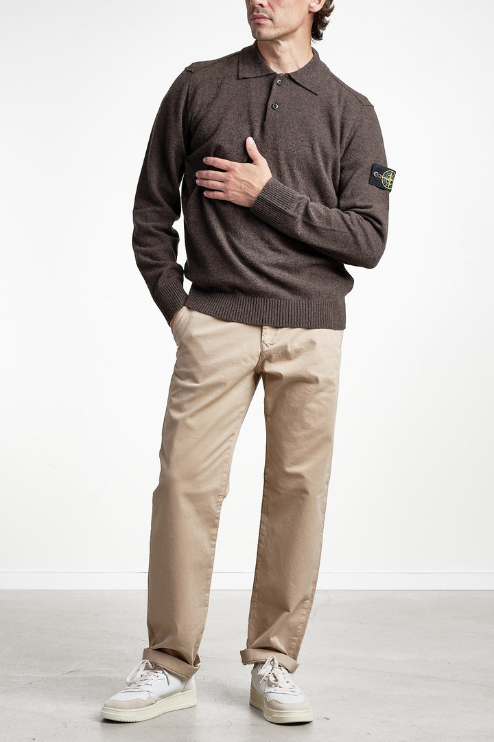 Geelong Wool Long Sleeve Polo Lead Grey – Stone Island, sidan 2