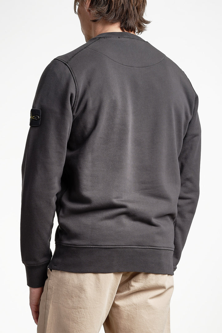 Garment Dyed Fleece Sweatshirt Lead Grey – Stone Island, helbild