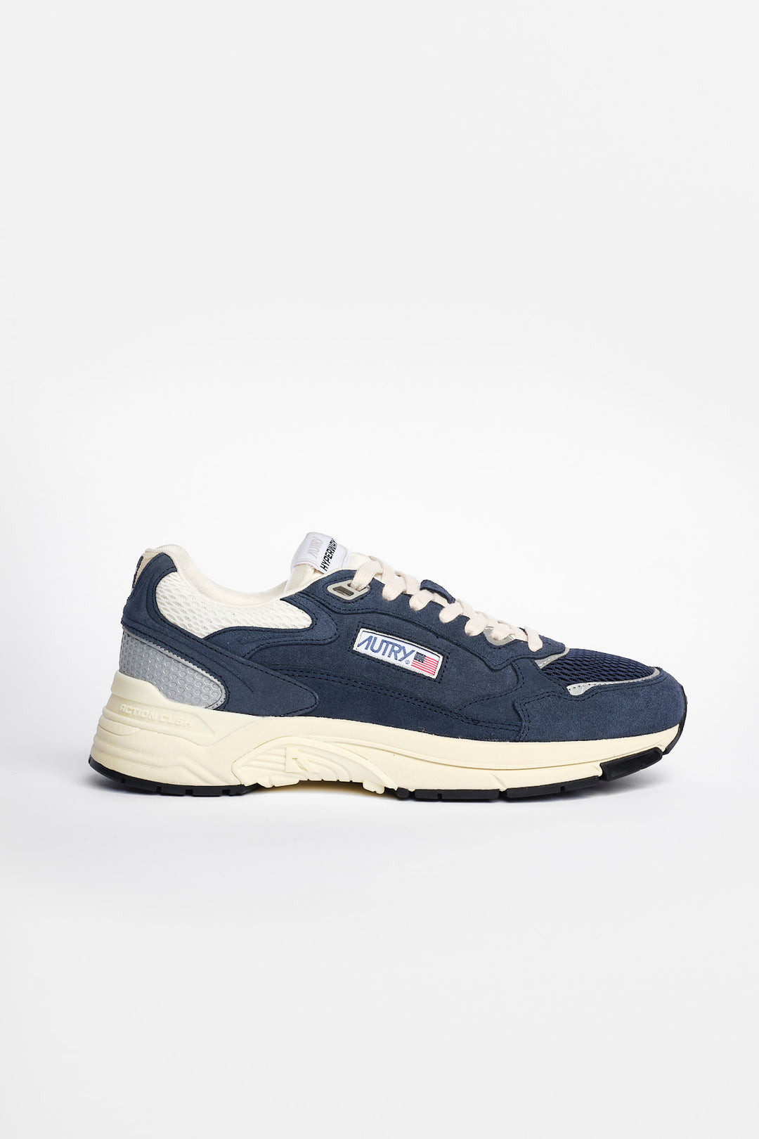 Hyperway Low Man Suede/Mesh Sneaker Bluette/Silver