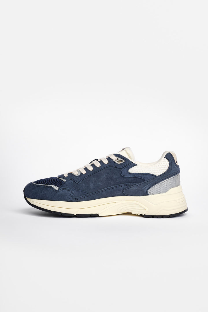 Hyperway Low Man Suede/Mesh Sneaker Bluette/Silver