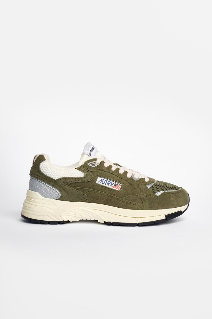 Hyperway Low Man Suede/Mesh Sneaker Salvia/Marshmallow