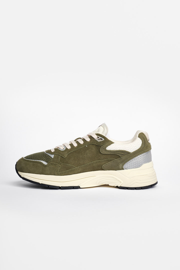 Hyperway Low Man Suede/Mesh Sneaker Salvia/Marshmallow