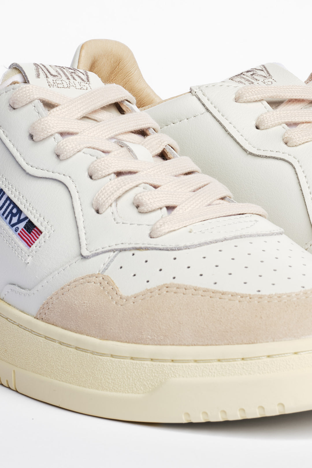 Medalist Læder Ruskinds Sneaker Hvid