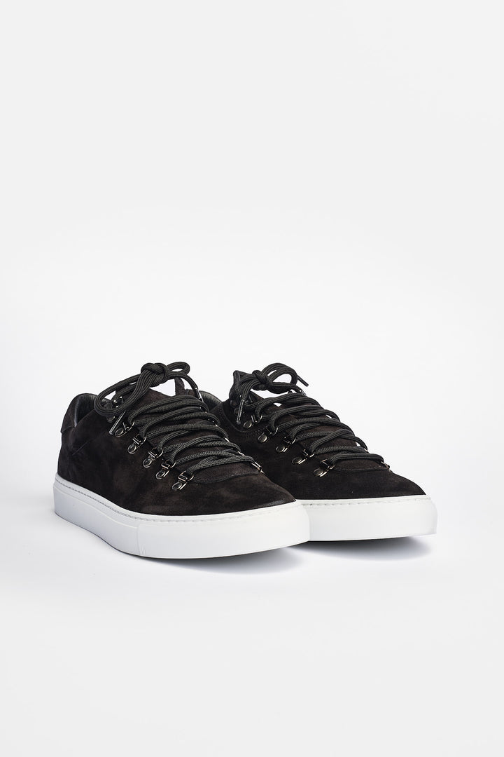 Marostica Lav Sneaker Ruskind Sort