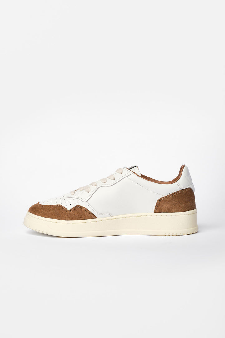 Medalist Low Man Softleather/Suede White/Tabacco