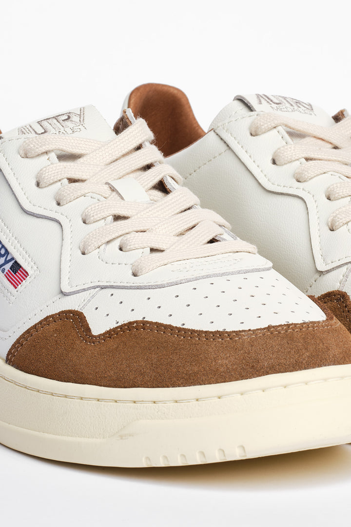 Medalist Low Man Softleather/Suede White/Tabacco