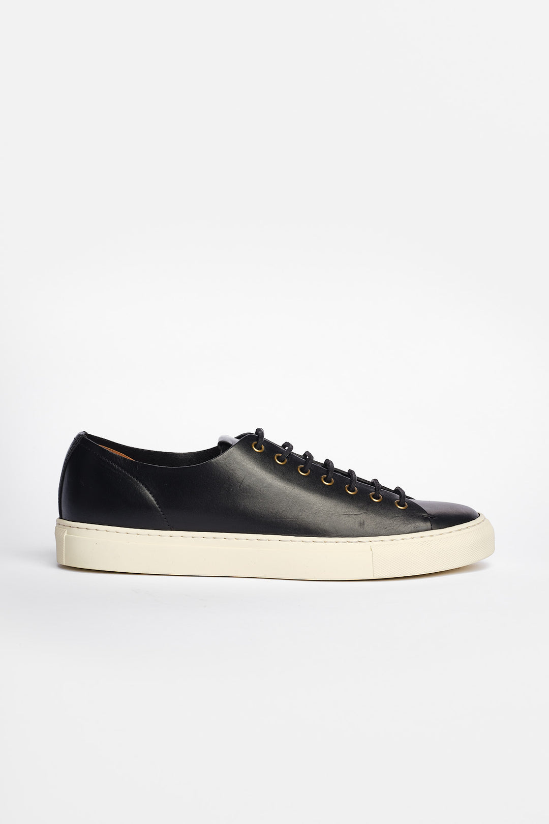 Klassisk Tanino Lædersneaker Sort