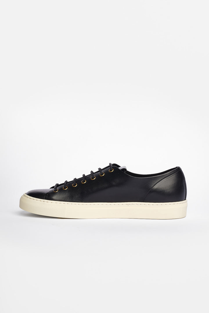 Klassisk Tanino Lædersneaker Sort