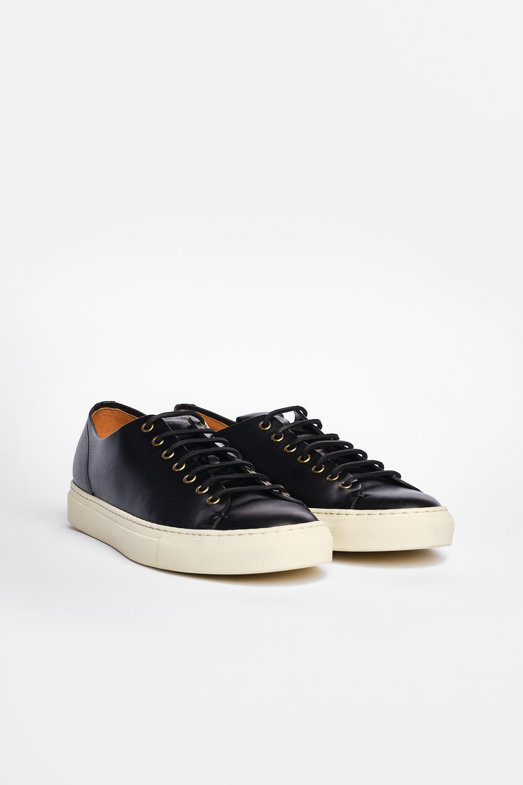 Klassisk Tanino Lædersneaker Sort
