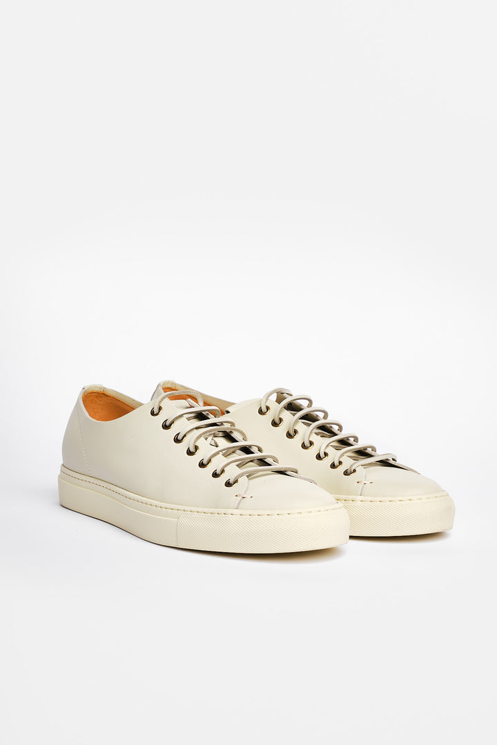 Klassisk Tanino Lædersneaker Anis