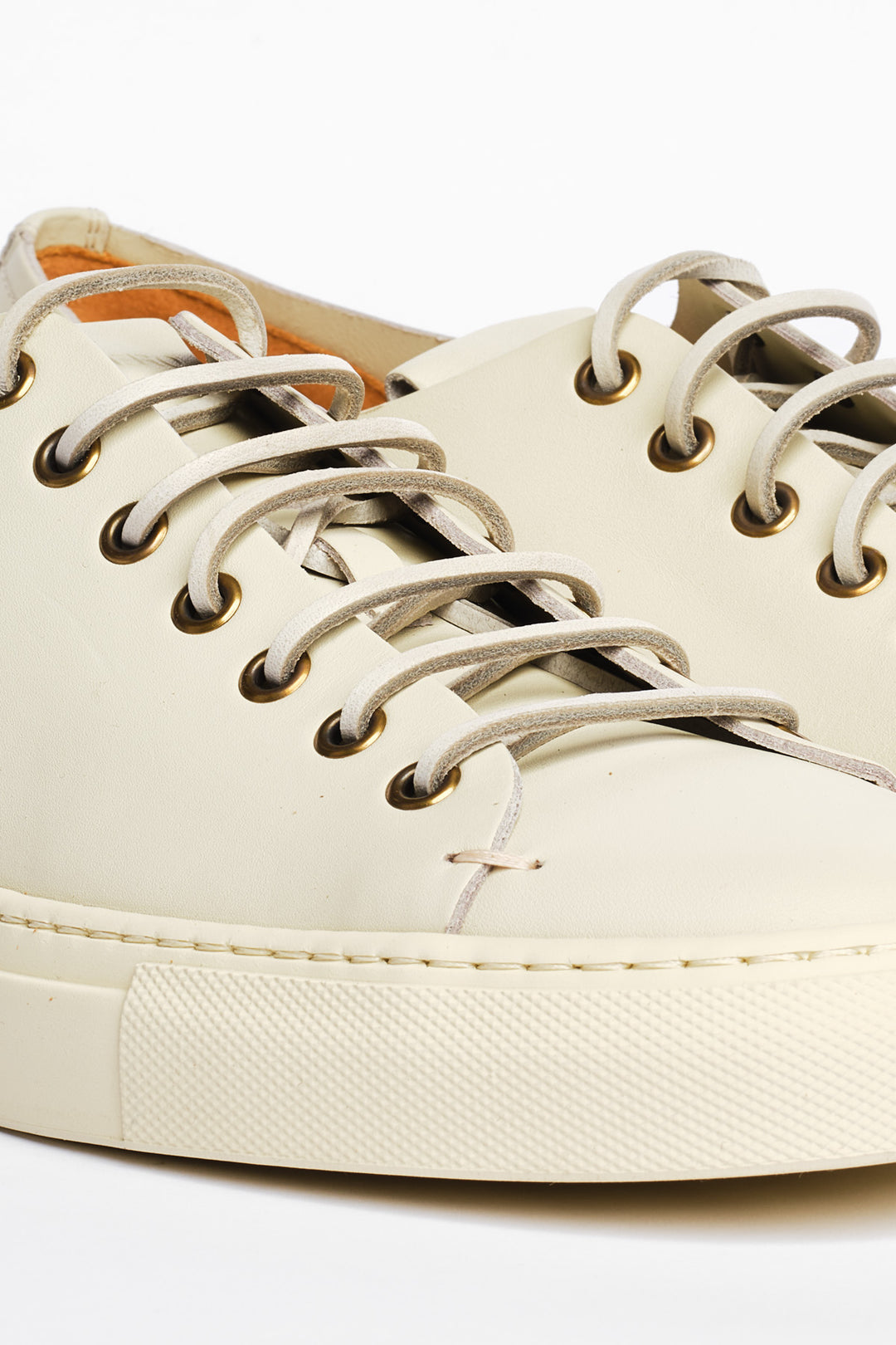 Klassisk Tanino Lædersneaker Anis