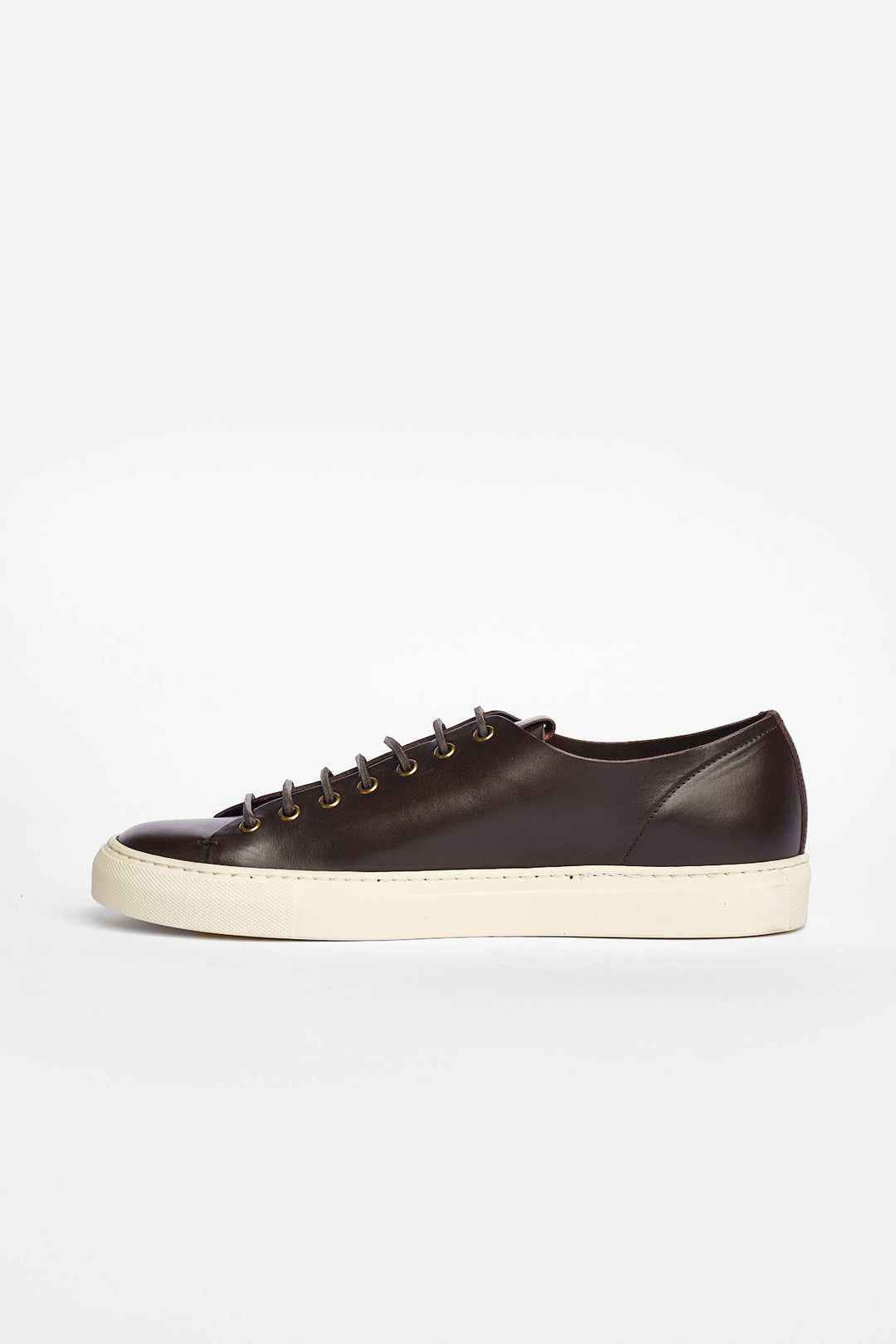 Klassisk Tanino Lædersneaker Mørkebrun