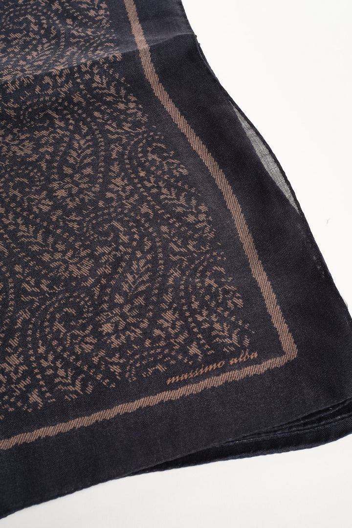 Stole Cashmere Silk Scarf Multi – Massimo Alba, detaljbild mönster