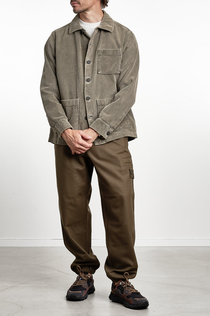 Corduroy Capo Grafite Overshirt Mud Grey – Xacus, helbild