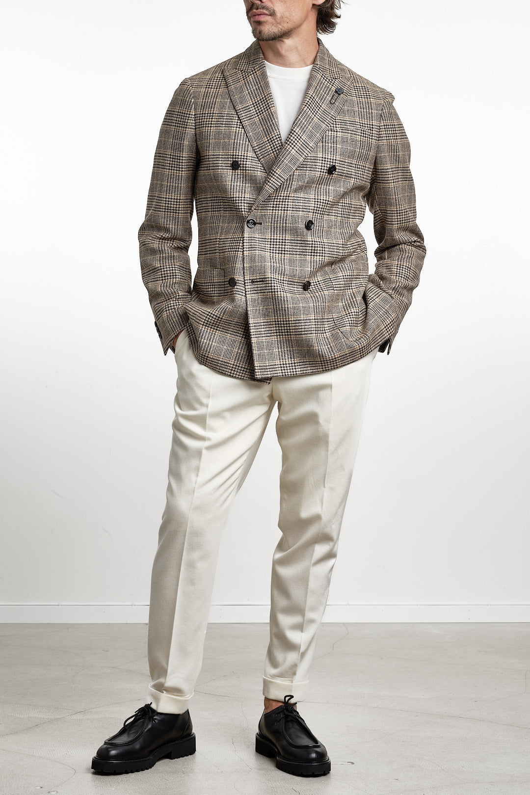 Single Breasted Check Blazer Multi – Lardini, helbild