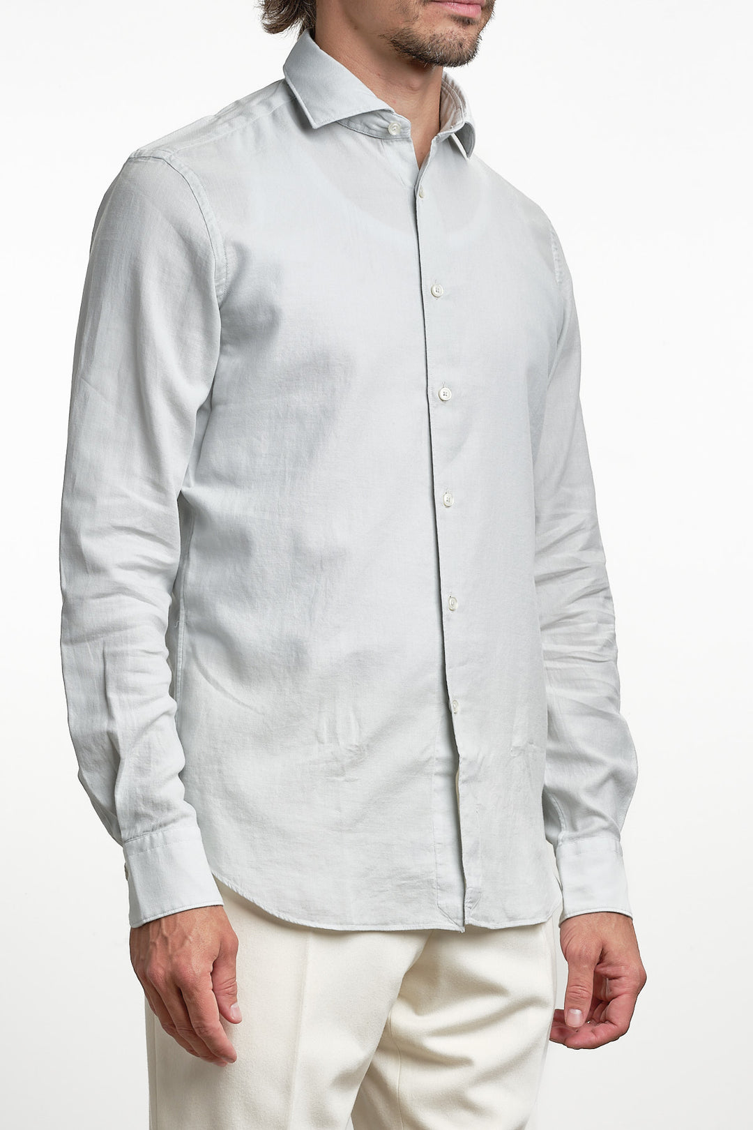 Luxury Garment Dyed Flannel Shirt Kit – Xacus, bakifrån