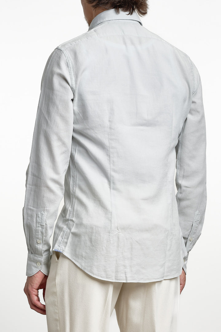 Luxury Garment Dyed Flannel Shirt Kit – Xacus, detaljbild tyg