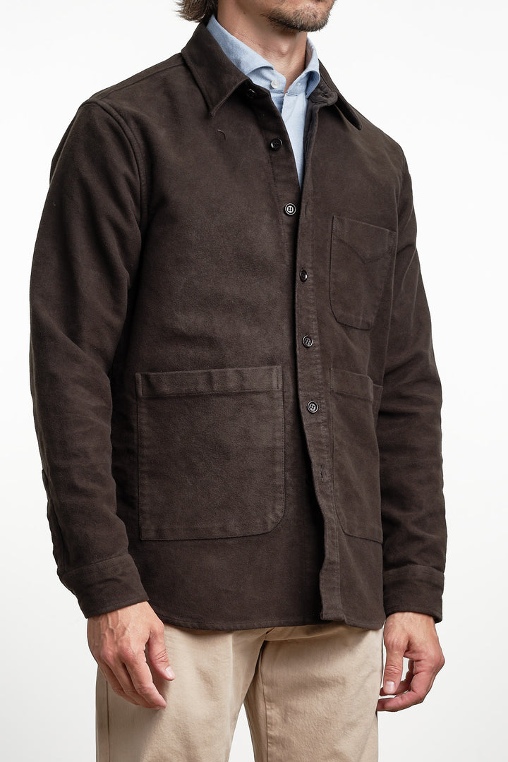 Moleskin UT Overshirt Brown – Aspesi, sidan