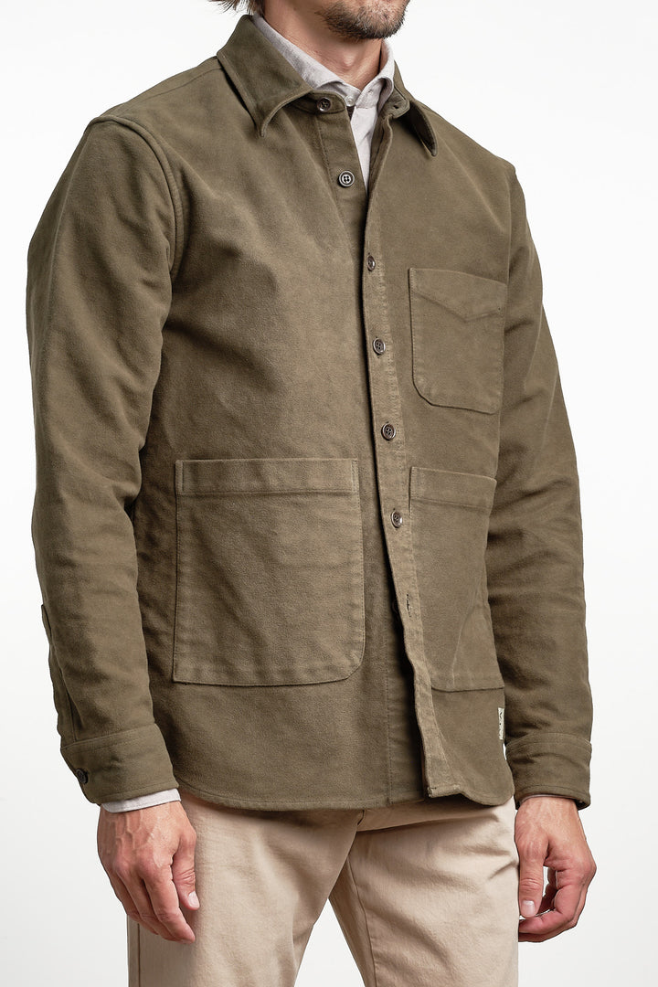 Moleskin UT Overshirt Green – Aspesi, sidan
