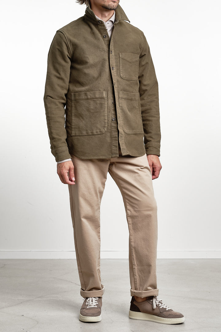 Moleskin UT Overshirt Green – Aspesi, helbild