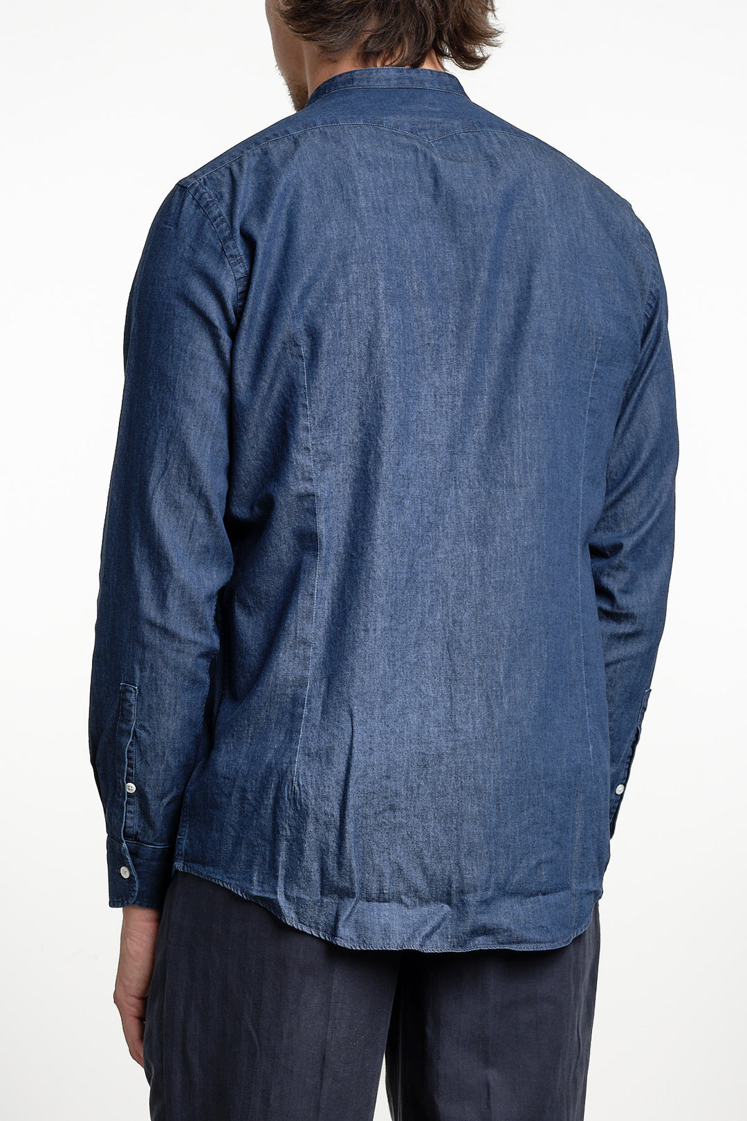 Noto 2 Chambray Shirt Denim – Massimo Alba, bakifrån