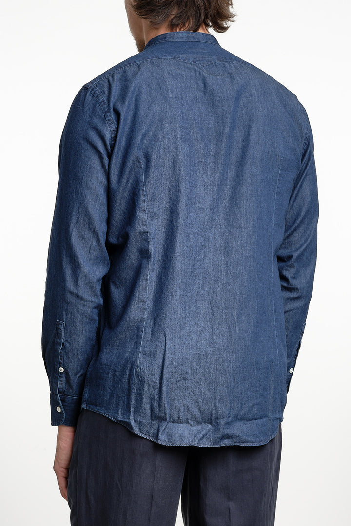 Noto 2 Chambray Shirt Denim – Massimo Alba, bakifrån