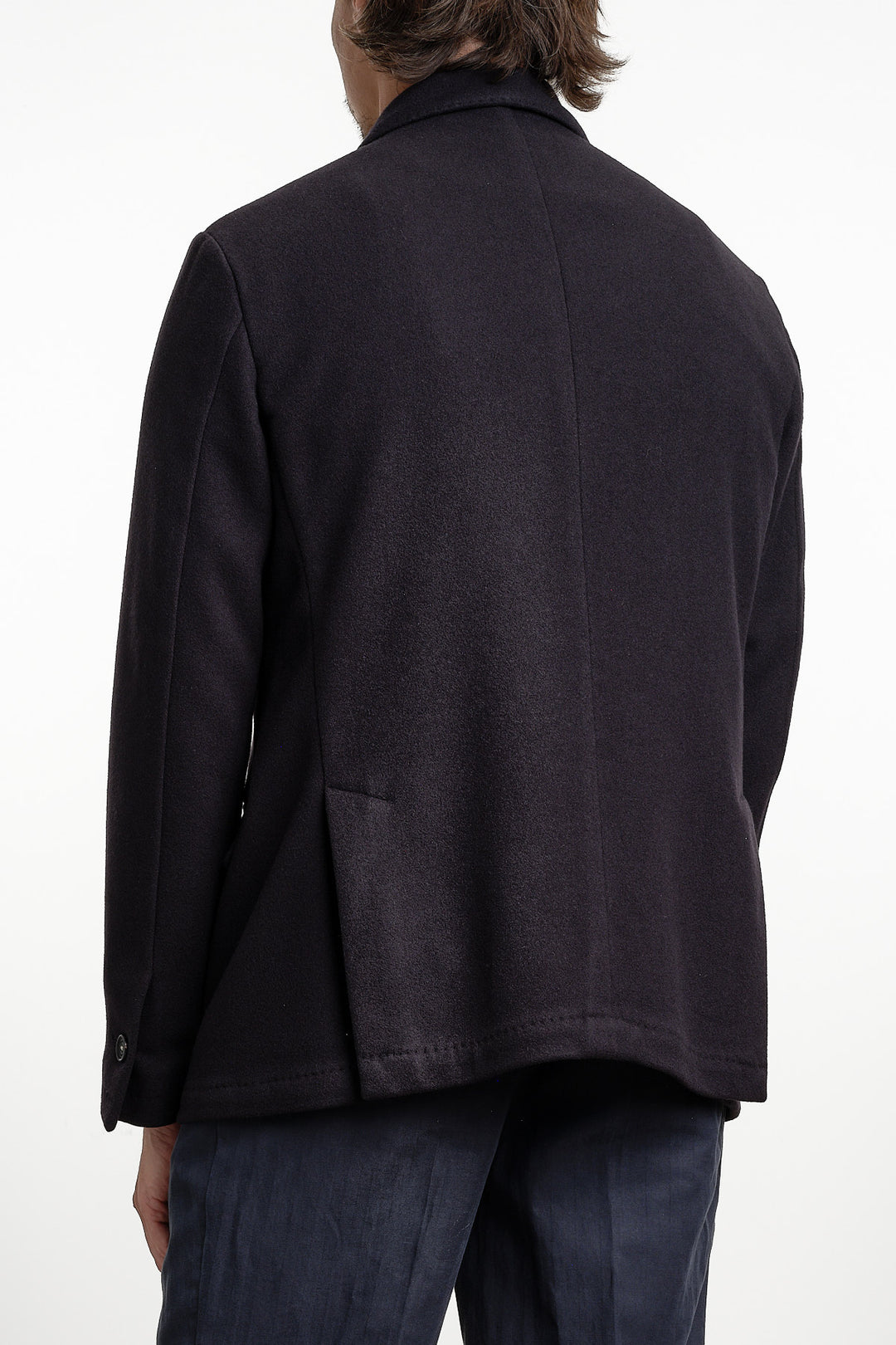 Brando Cashmere Blazer Dark Navy – Massimo Alba, bakifrån