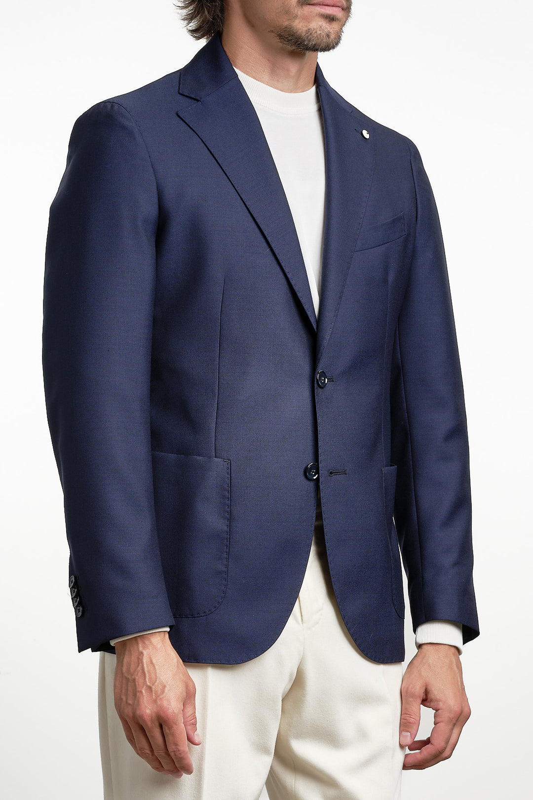 Luxury Wool Blazer Blue – L.B.M. 1911, sidan